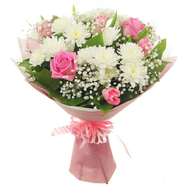 Букет цветов "Плезир"